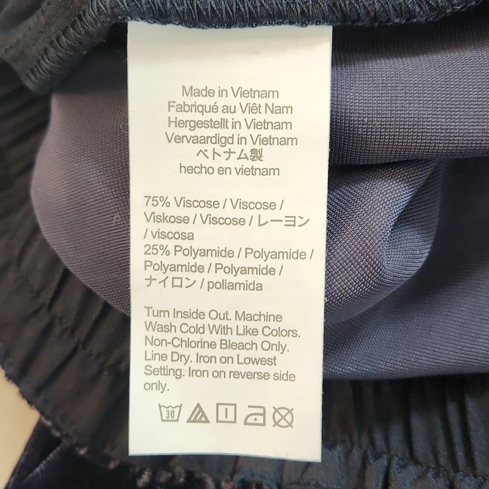 J. Crew Velvet‎ Lux Jogger Pant Navy Twilight